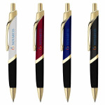 branded Splice Gold Metal Pen, from our range of promotional Metal Promotional Pens
