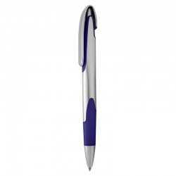 Plastic Promotional Pens - Keely Silver Plastic Pen