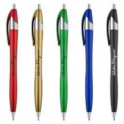Plastic Promotional Pens - Oracle Metallic Plastic Pen