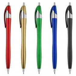 Plastic Promotional Pens - Oracle Metallic Plastic Pen