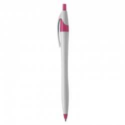 branded Oracle White Plastic Pen, from our range of promotional Plastic Promotional Pens