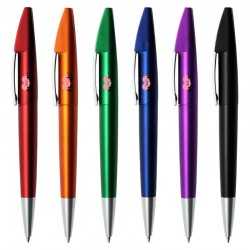 Plastic Promotional Pens - Shark Metallic Plastic Pen
