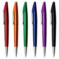 Plastic Promotional Pens - Shark Metallic Plastic Pen