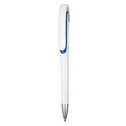branded Tahlia White Plastic Pen, from our range of promotional Plastic Promotional Pens
