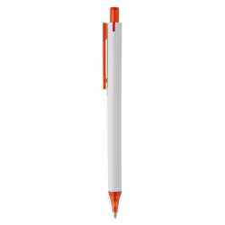 Plastic Promotional Pens - York White Plastic Pen