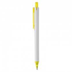 Plastic Promotional Pens - York White Plastic Pen