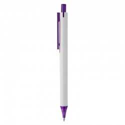 Plastic Promotional Pens - York White Plastic Pen