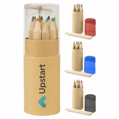 branded 2 in 1 Colour Pencil Tube, from our range of promotional Pencils