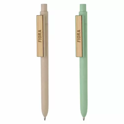 branded Fiota Bamboo Fiber Pen, from our range of promotional Bamboo & Wood Pens
