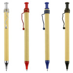 Bamboo &amp; Wood Enviro Pens  - Spiral Recycled Cardboard Pen