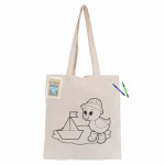 branded Colouring Calico Bag No Gusset, from our range of promotional Cotton &amp; Calico Tote Bags