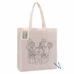 branded Colouring Calico Bag with Gusset, from our range of promotional Cotton &amp; Calico Tote Bags