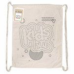 branded Colouring Calico Library Bag, from our range of promotional Cotton &amp; Calico Tote Bags