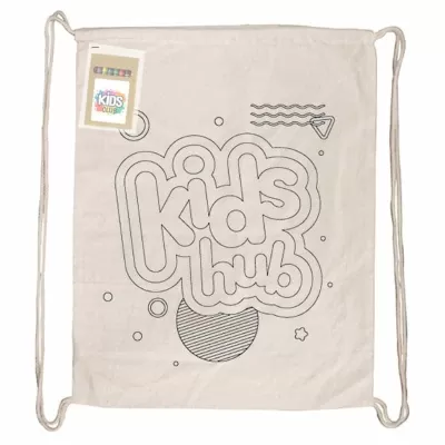 branded Colouring Calico Library Bag, from our range of promotional Cotton & Calico Tote Bags
