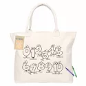 branded Colouring Calico Shopper No Gusset, from our range of promotional Cotton &amp; Calico Tote Bags