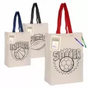 branded Colouring Calico Trade Show Bag, from our range of promotional Cotton &amp; Calico Tote Bags