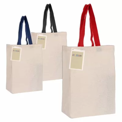 branded Colouring Calico Trade Show Bag, from our range of promotional Cotton & Calico Tote Bags