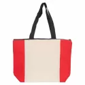branded Colouring Calico Zip Shopper, from our range of promotional Cotton &amp; Calico Tote Bags