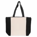 branded Colouring Calico Zip Shopper, from our range of promotional Cotton &amp; Calico Tote Bags