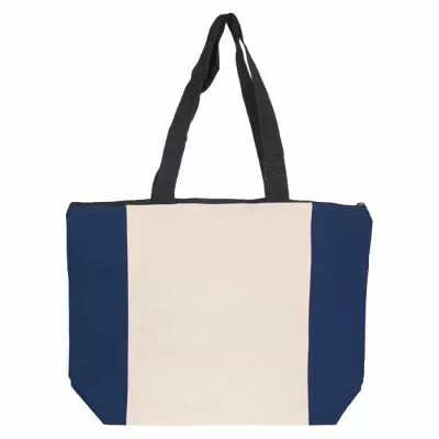 branded Colouring Calico Zip Shopper, from our range of promotional Cotton & Calico Tote Bags