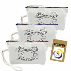 branded Colouring Canvas Cosmetic Bag, from our range of promotional Cotton & Calico Tote Bags