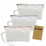 branded Colouring Canvas Cosmetic Bag, from our range of promotional Cotton &amp; Calico Tote Bags