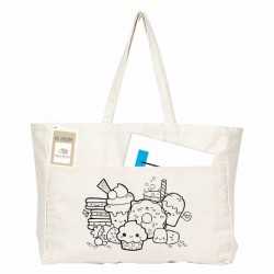 branded Colouring Delton Canvas Large Shopper, from our range of promotional Cotton & Calico Tote Bags