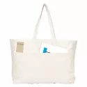 branded Colouring Delton Canvas Large Shopper, from our range of promotional Cotton &amp; Calico Tote Bags