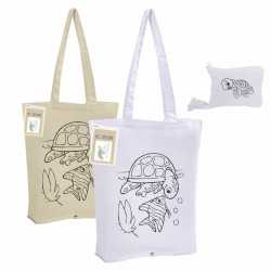 branded Colouring Foldable Calico Bag, from our range of promotional Cotton & Calico Tote Bags