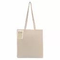 branded Colouring Long Handle Calico Shopper, from our range of promotional Cotton &amp; Calico Tote Bags