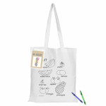 branded Colouring White Calico Bag No Gusset, from our range of promotional Cotton &amp; Calico Tote Bags