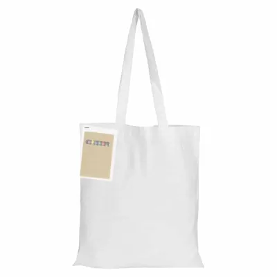branded Colouring White Calico Bag No Gusset, from our range of promotional Cotton & Calico Tote Bags