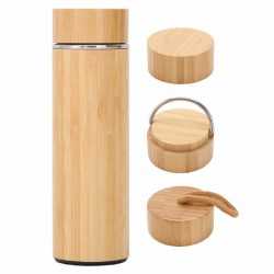branded Burra Bamboo Drink Bottle 450ml, from our range of promotional Drink Bottles - Metal