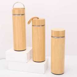 branded Burra Bamboo Drink Bottle 450ml, from our range of promotional Drink Bottles - Metal