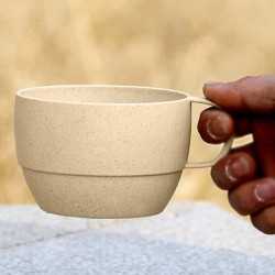 branded Vetto Wheat Straw Coffee Cup 300ml, from our range of promotional Coffee Mugs