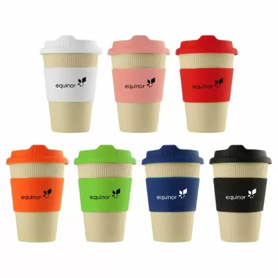 branded Bamboo Ecco Kuppa 12oz, from our range of promotional Reusable Coffee Cups - Plastic & Ceramic