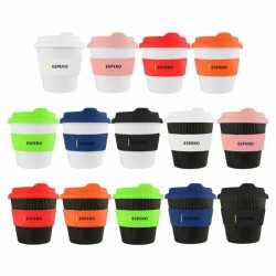 branded Ecco Kuppa 8oz, from our range of promotional Reusable Coffee Cups - Plastic & Ceramic