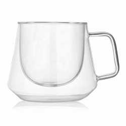 branded Diamond Glass Coffee Cup 230ml, from our range of promotional Reusable Coffee Cups - Glass