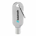 branded 30ml Gel Hand Sanitiser with Carabiner, from our range of promotional Branded Hand Sanitisers