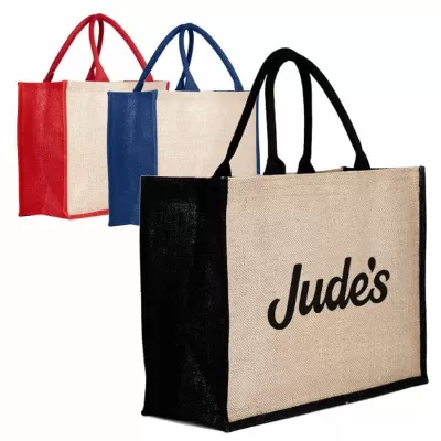 branded Jute Bag Coloured, from our range of promotional Jute Shopping & Tote Bags