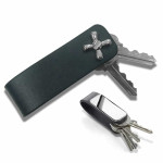 branded Kewa Leather Key Holder, from our range of promotional Metal Keyrings
