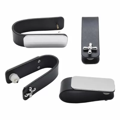 branded Kewa Leather Key Holder, from our range of promotional Metal Keyrings
