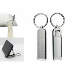 branded Mobile Stand and Hanger Key Ring, from our range of promotional Metal Keyrings
