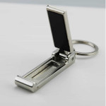 branded Mobile Stand and Hanger Key Ring, from our range of promotional Metal Keyrings