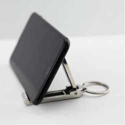 branded Mobile Stand and Hanger Key Ring, from our range of promotional Metal Keyrings