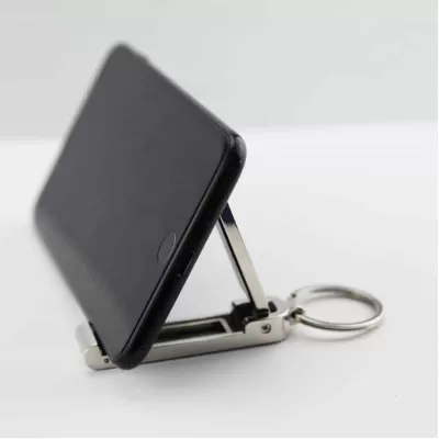 branded Mobile Stand and Hanger Key Ring, from our range of promotional Metal Keyrings