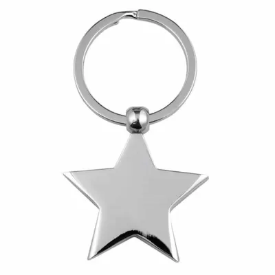 branded Star Key Ring, from our range of promotional Metal Keyrings