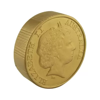 branded Stress Coin - Gold, from our range of promotional Stress Shapes