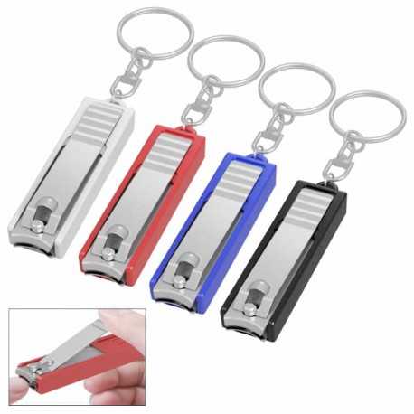 branded Narja Nail Clipper Key Ring, from our range of promotional Metal Keyrings