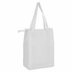 branded Non Woven Cooler Bag with Top Zip Closure, from our range of promotional Non Woven Tote Bags